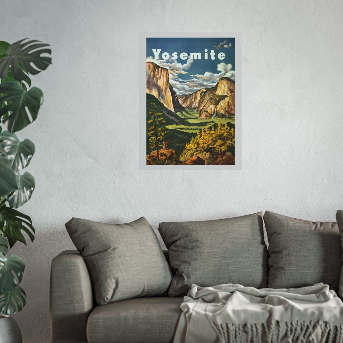 Yosemite Travel Poster – United Airlines - (c.1945)