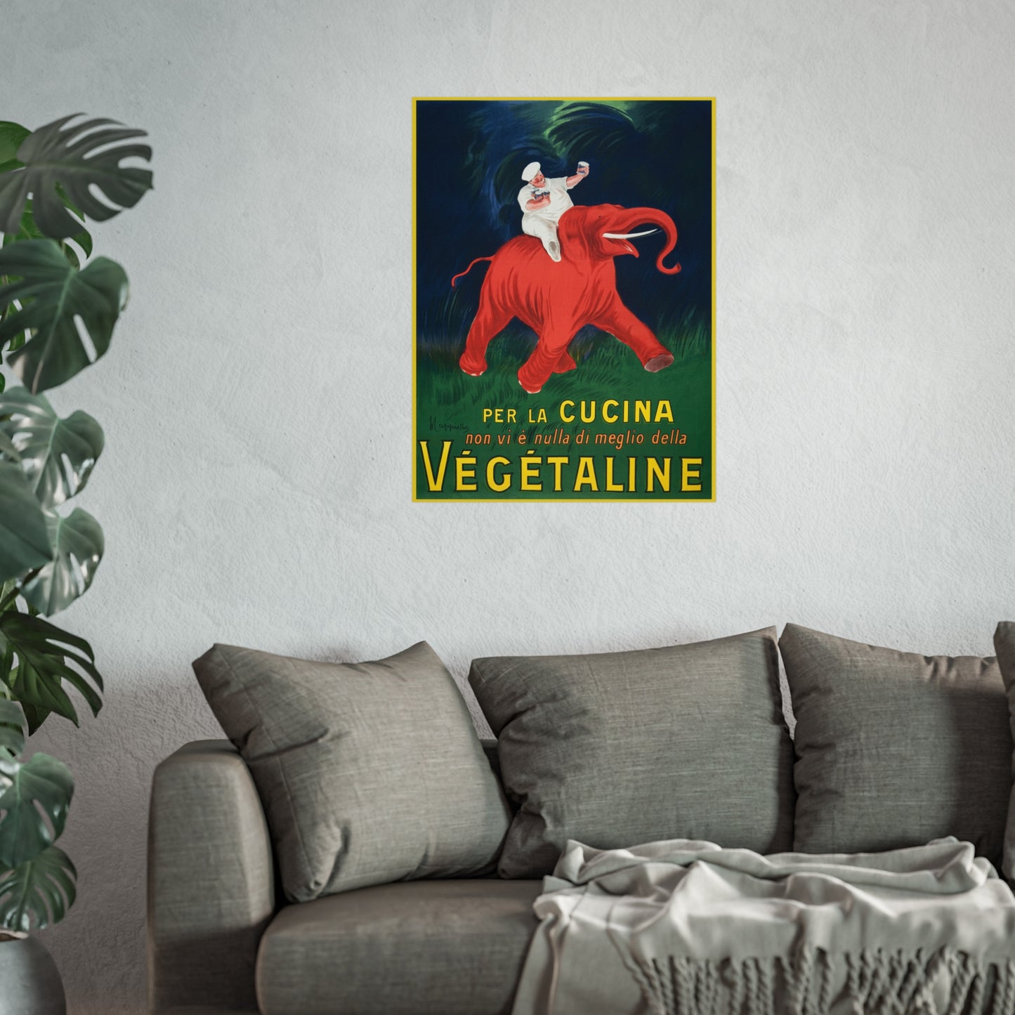 Végétaline Advertising Poster – Achille Mauzan (c. 1920s–30s)
