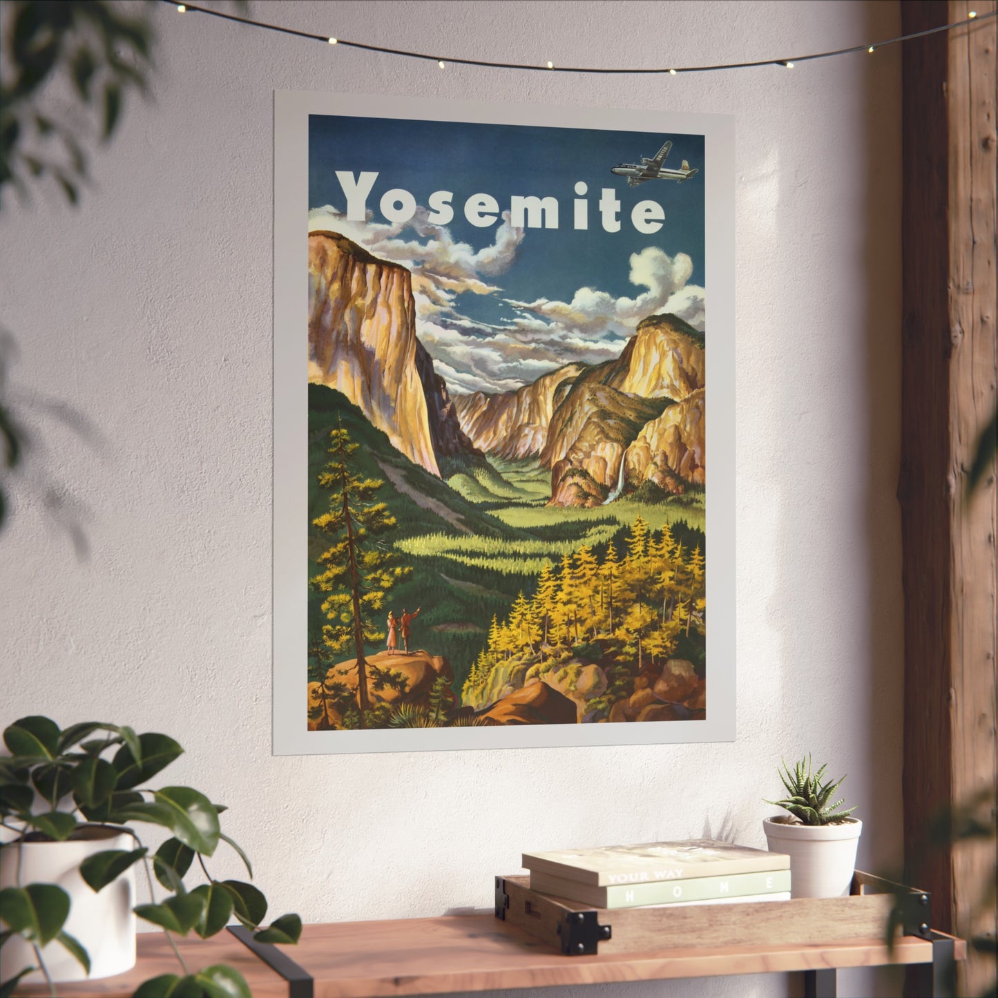 Yosemite Travel Poster – United Airlines - (c.1945)