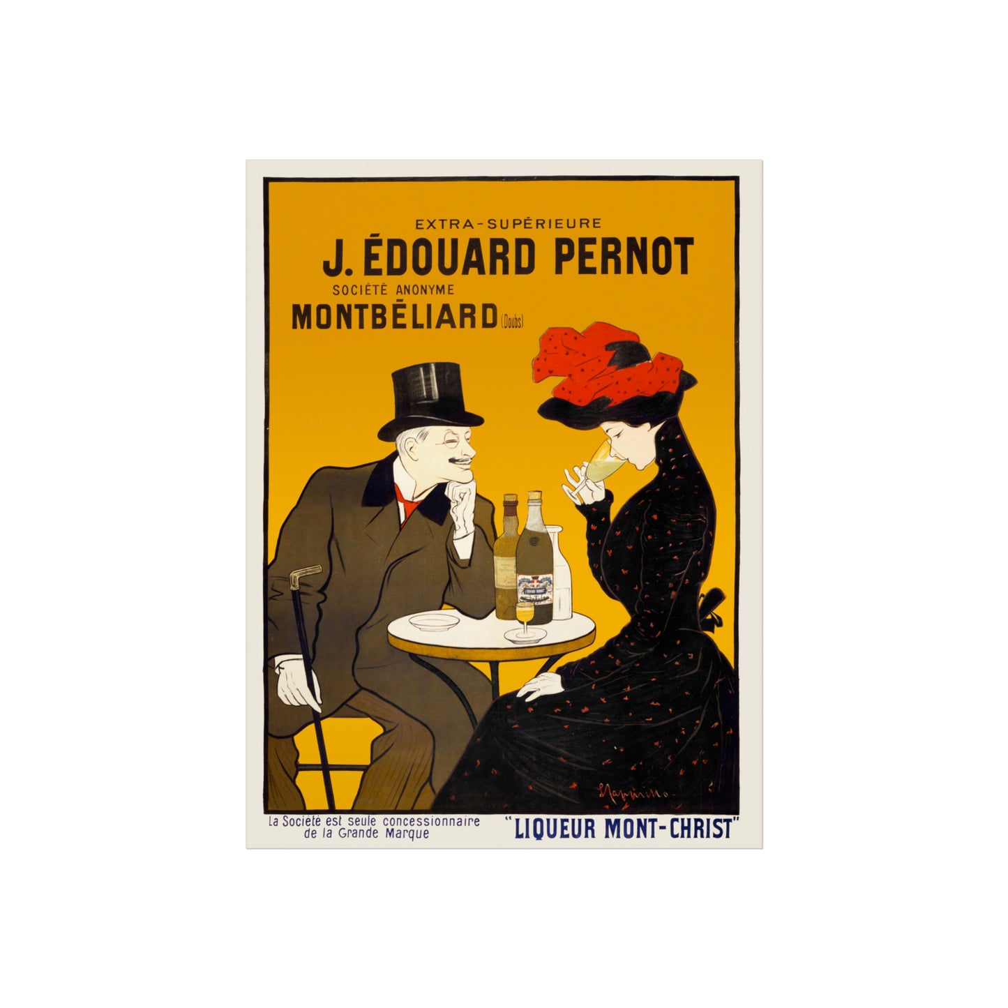 J. Édouard Pernot – Liqueur Mont-Christ Print