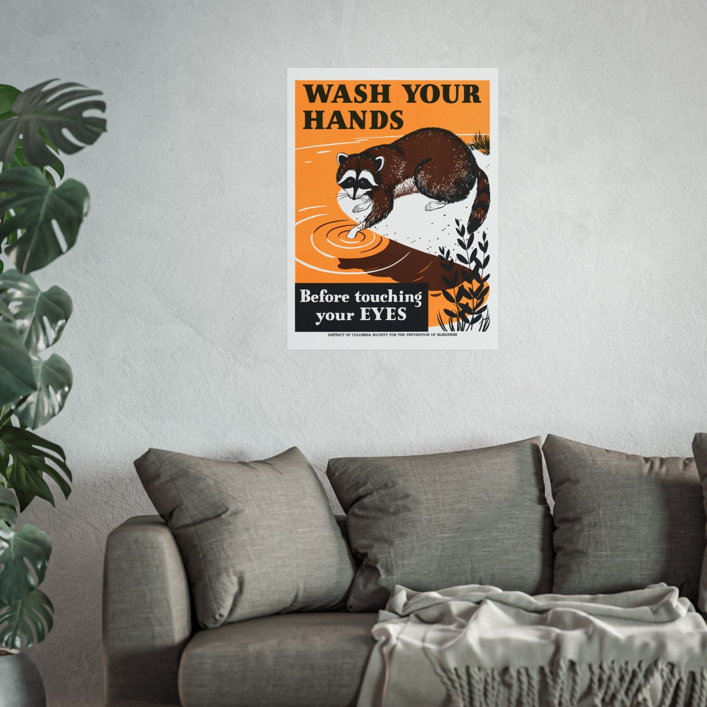 Wash Your Hands Before Touching Your Eyes – District of Columbia Society for the Prevention of Blindness, (c.1940s–50s)