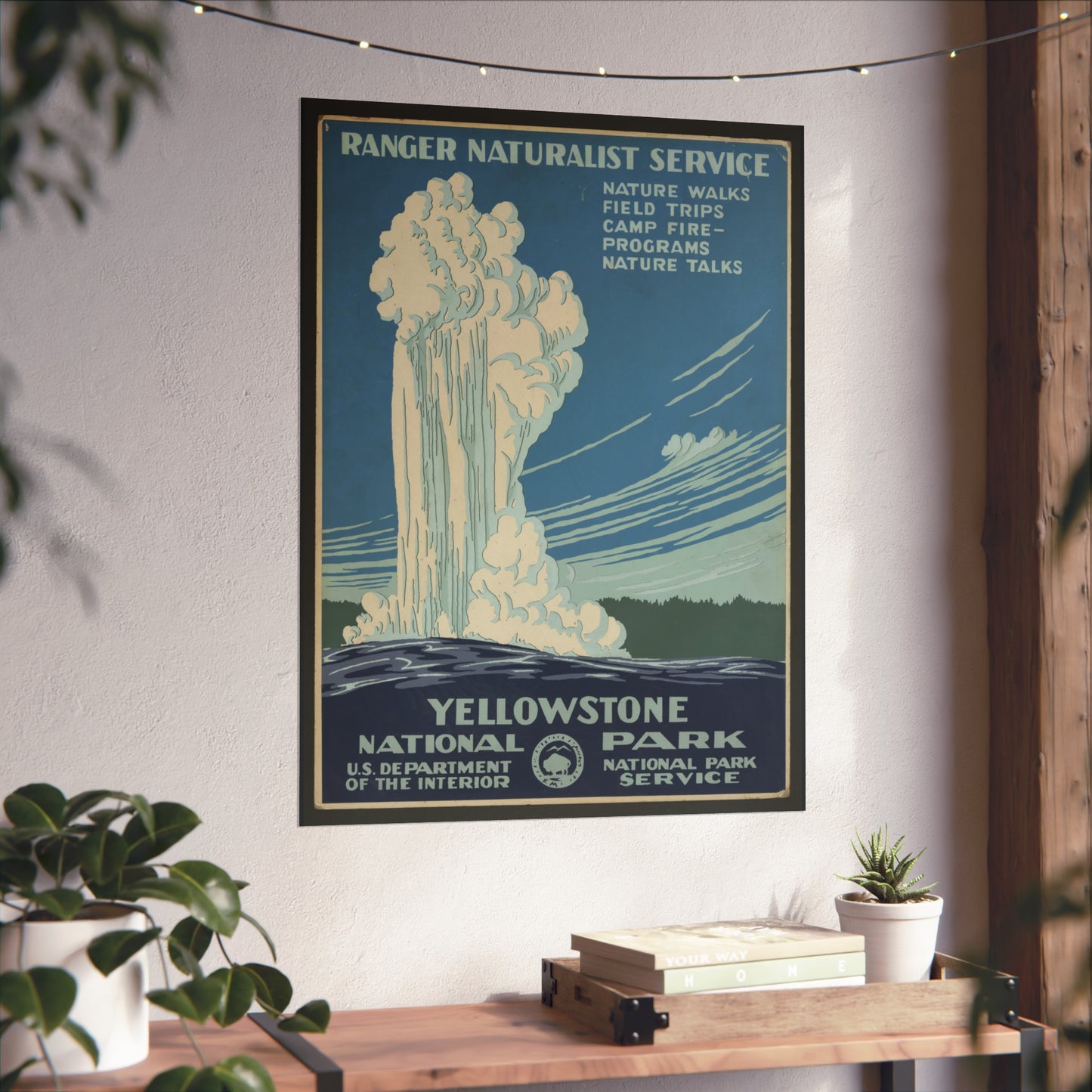 Yellowstone National Park – Ranger Naturalist Service Poster (c.1930s)