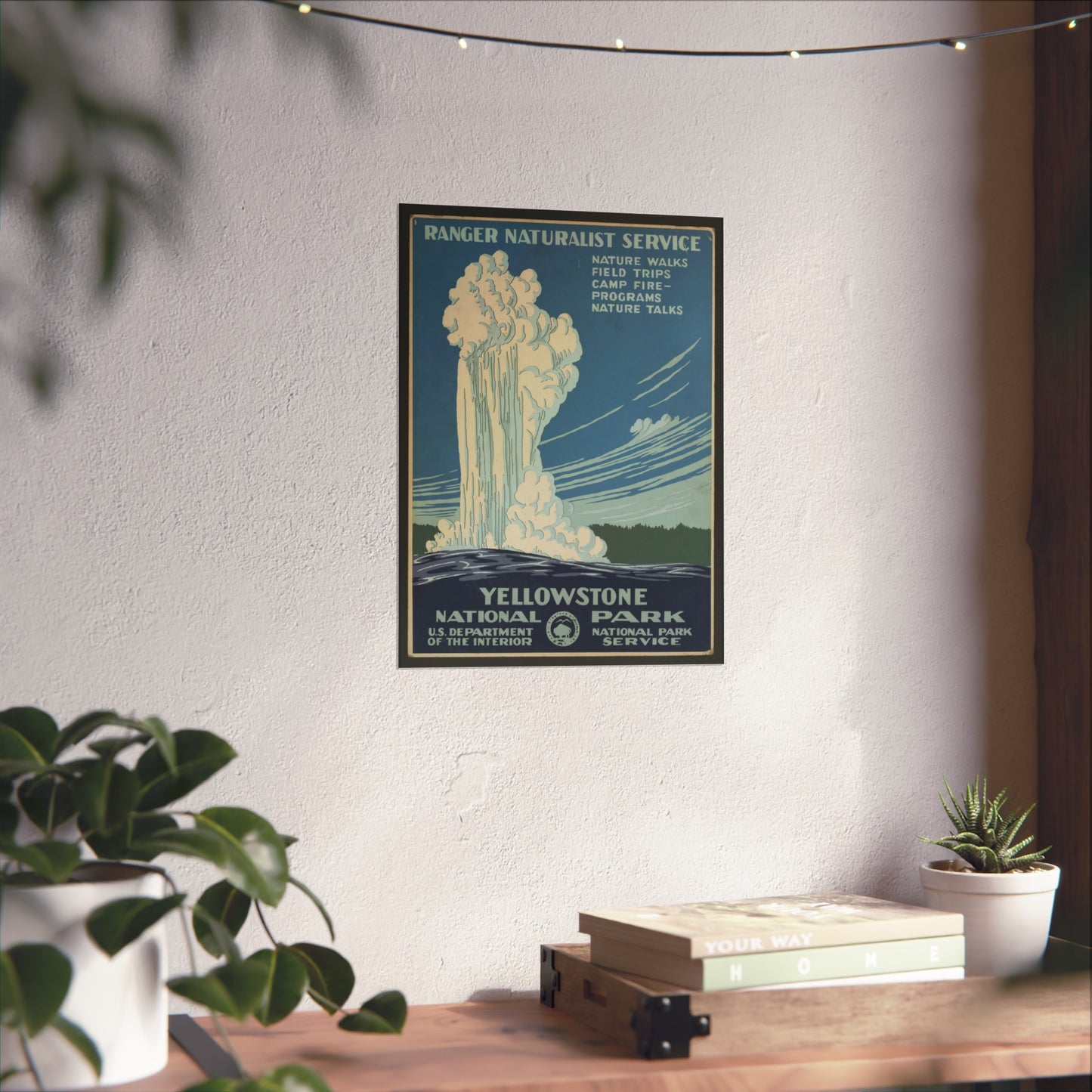 Yellowstone National Park – Ranger Naturalist Service Poster (c.1930s)