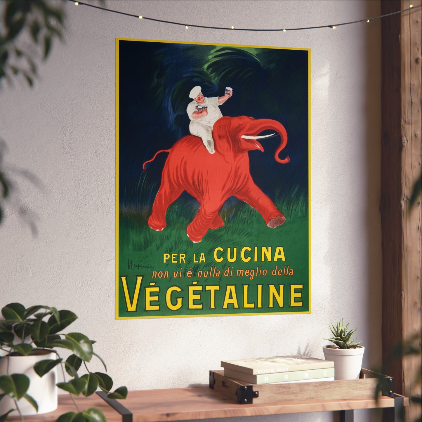 Végétaline Advertising Poster – Achille Mauzan (c. 1920s–30s)