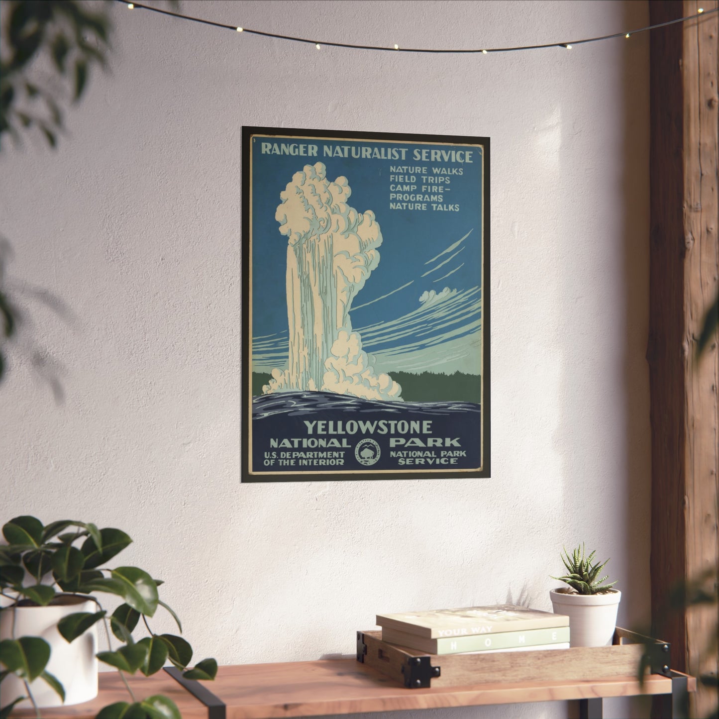 Yellowstone National Park – Ranger Naturalist Service Poster (c.1930s)