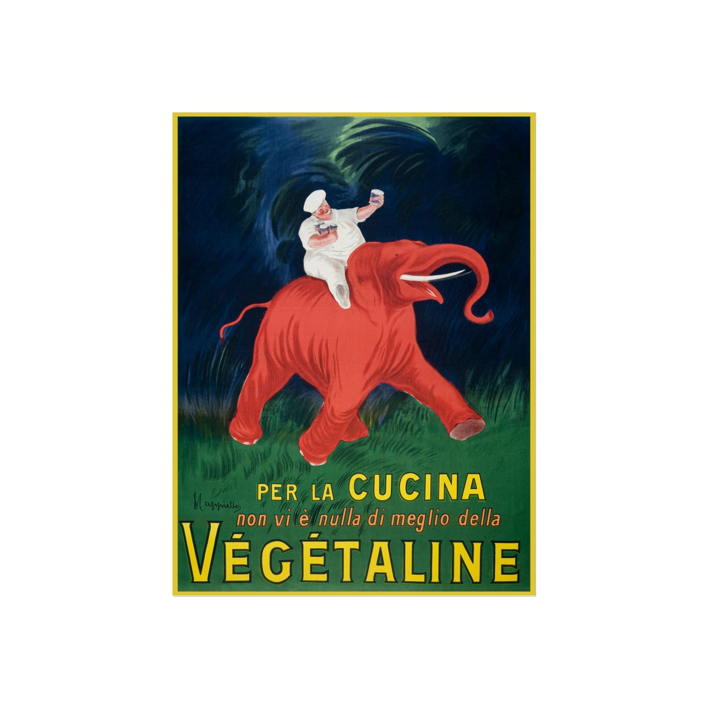Végétaline Advertising Poster – Achille Mauzan (c. 1920s–30s)