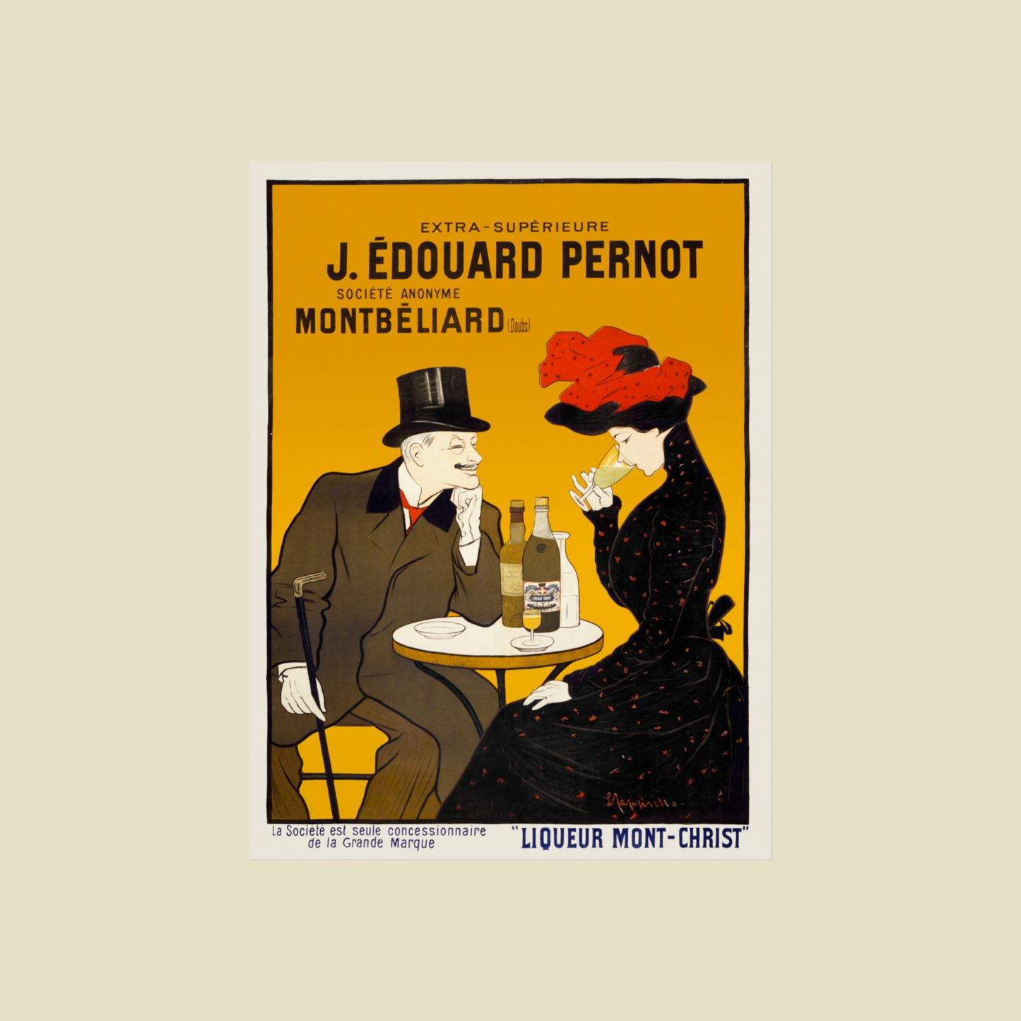 J. Édouard Pernot – Liqueur Mont-Christ Print