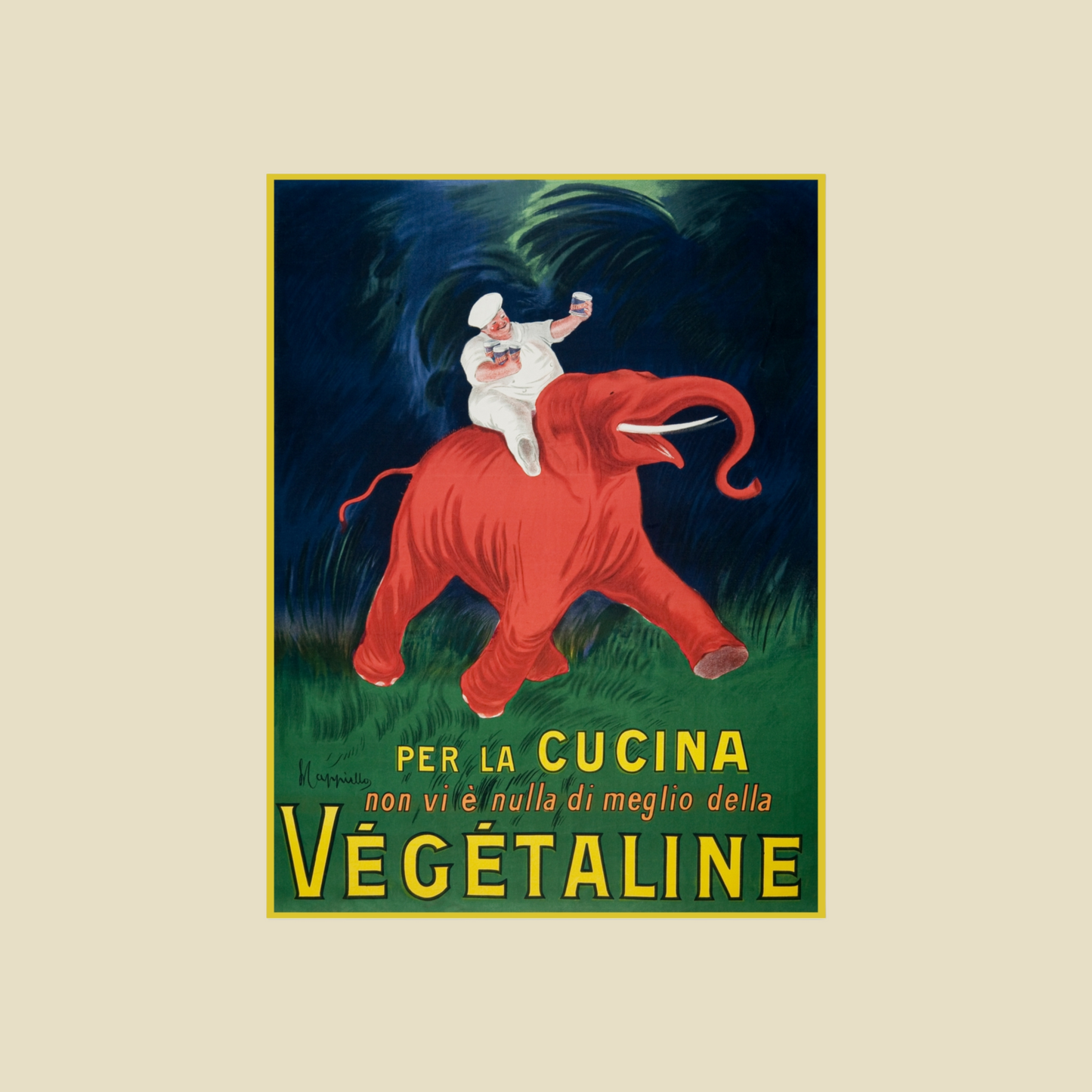 Végétaline Advertising Poster – Achille Mauzan (c. 1920s–30s)