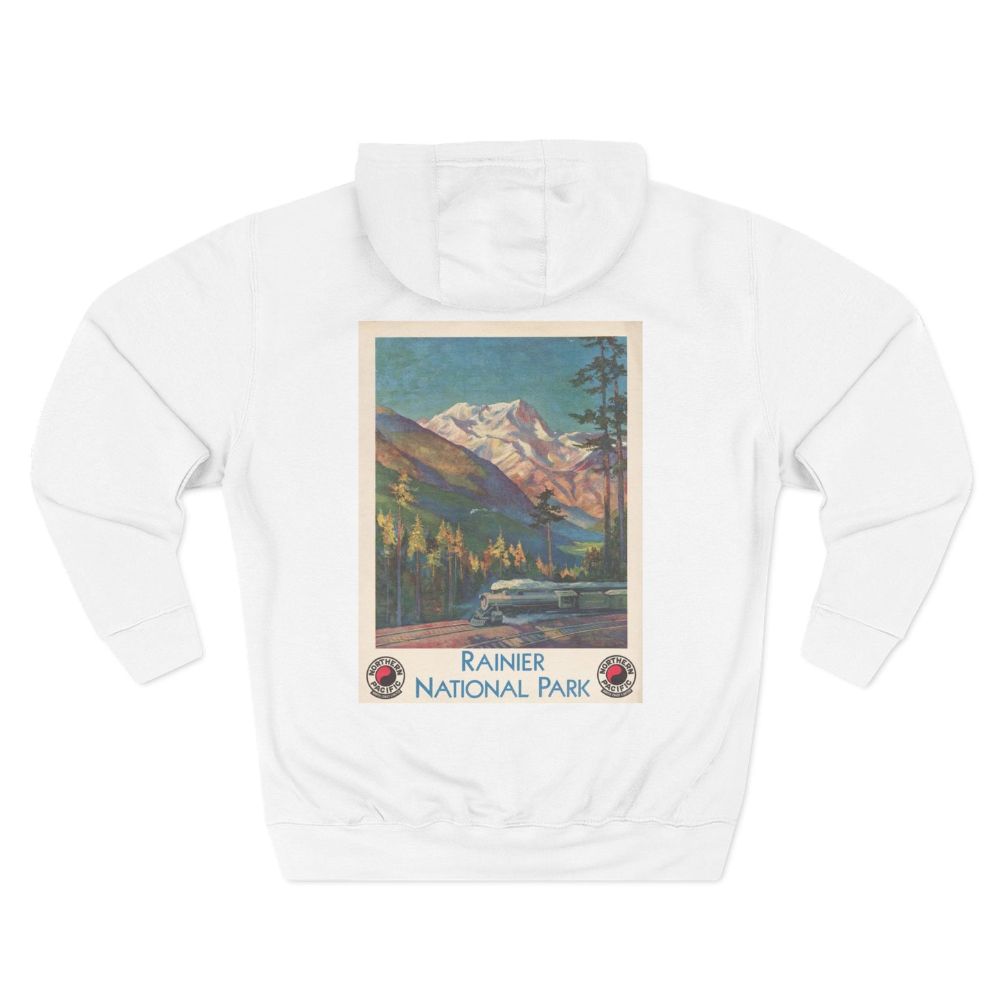 Rainier National Park - Northern Pacific Railway (c.1920s) - Hooded Sweatshirt