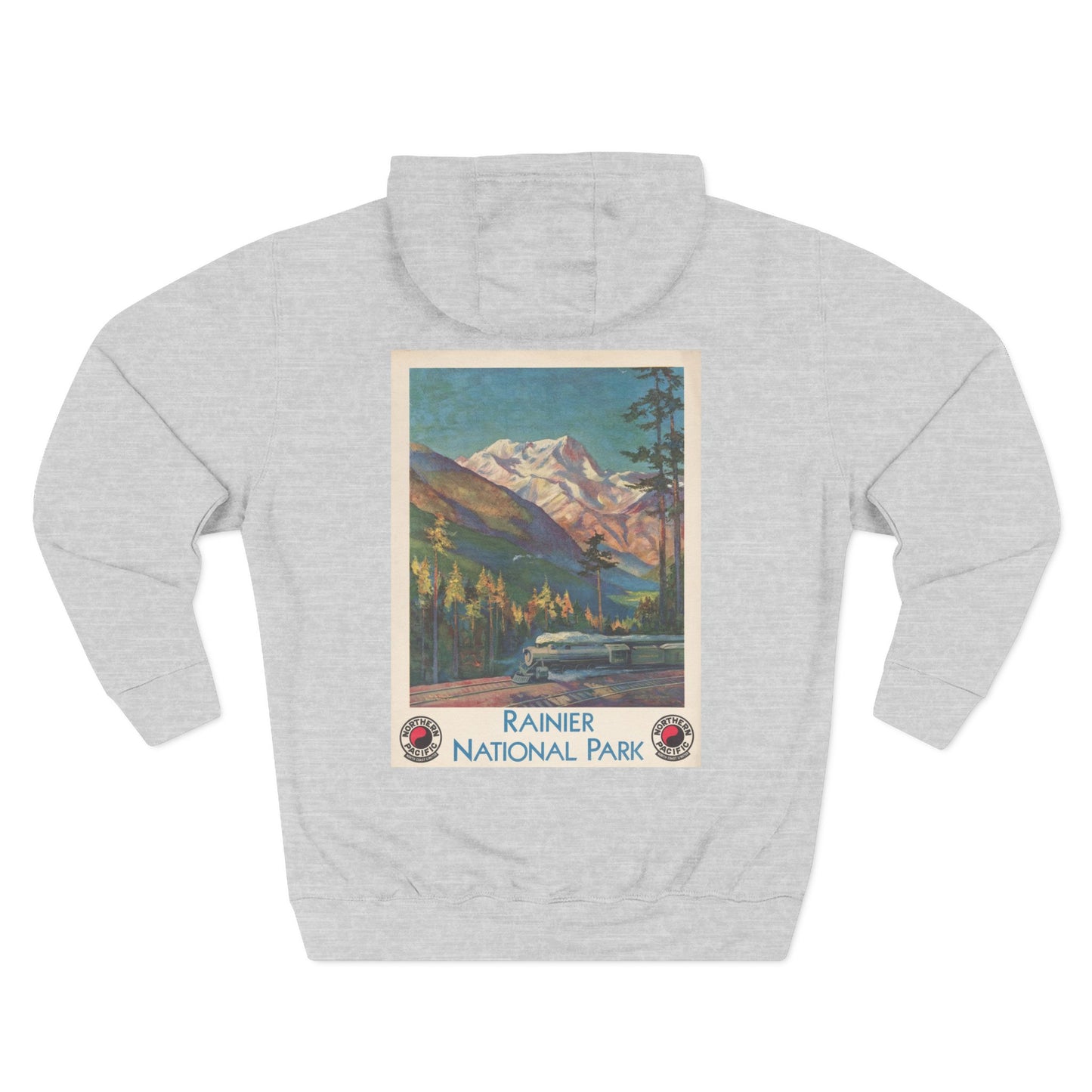 Rainier National Park - Northern Pacific Railway (c.1920s) - Hooded Sweatshirt