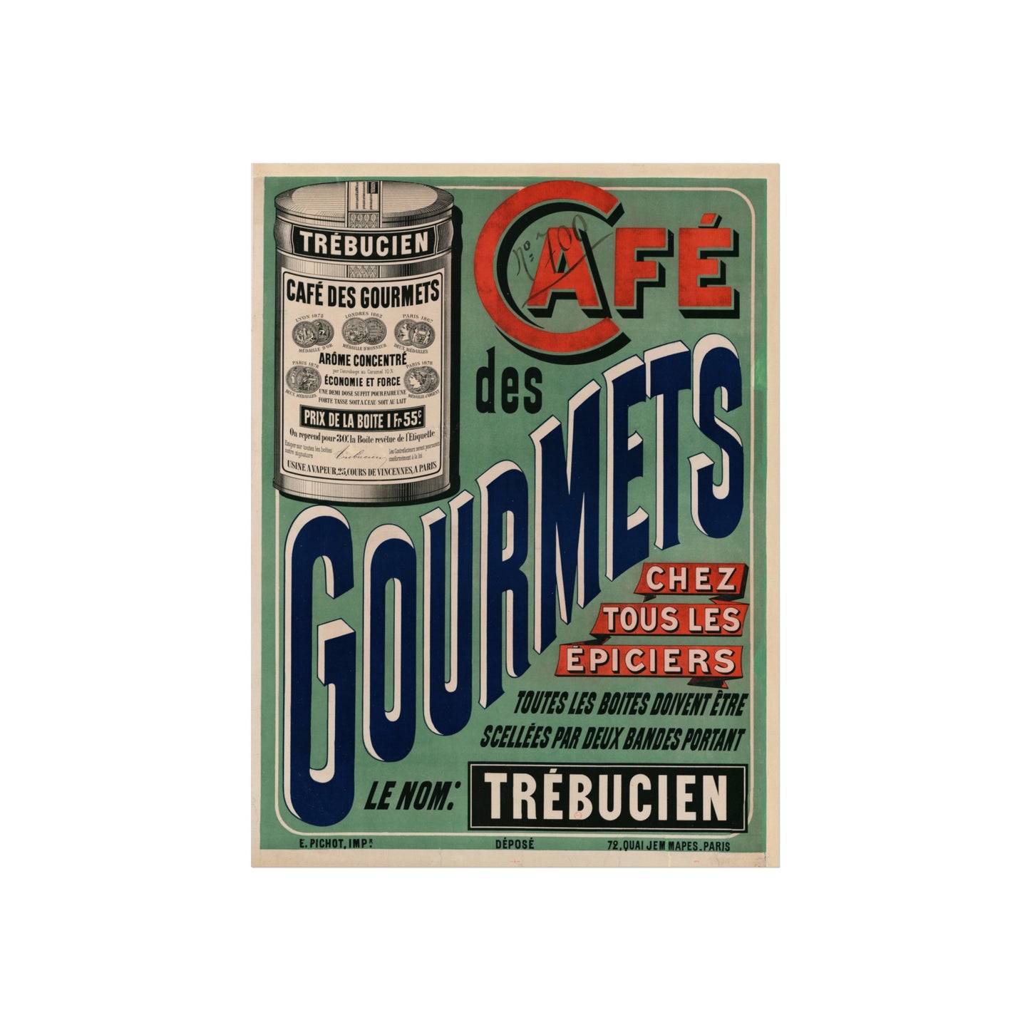 Café des Gourmets - Trébucien – (c.1890s)