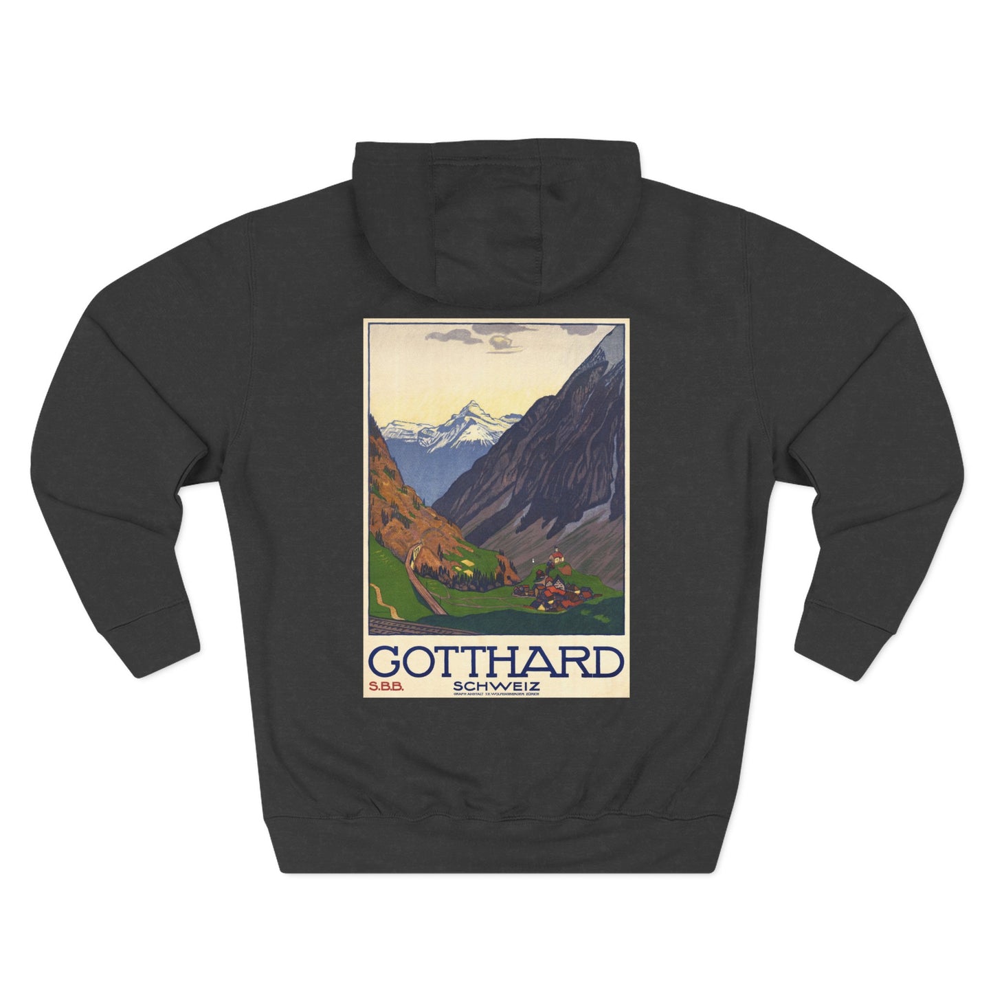 Gotthard / Schweiz - Emil Cardinaux (Ca. 1914) - Hooded Sweatshirt