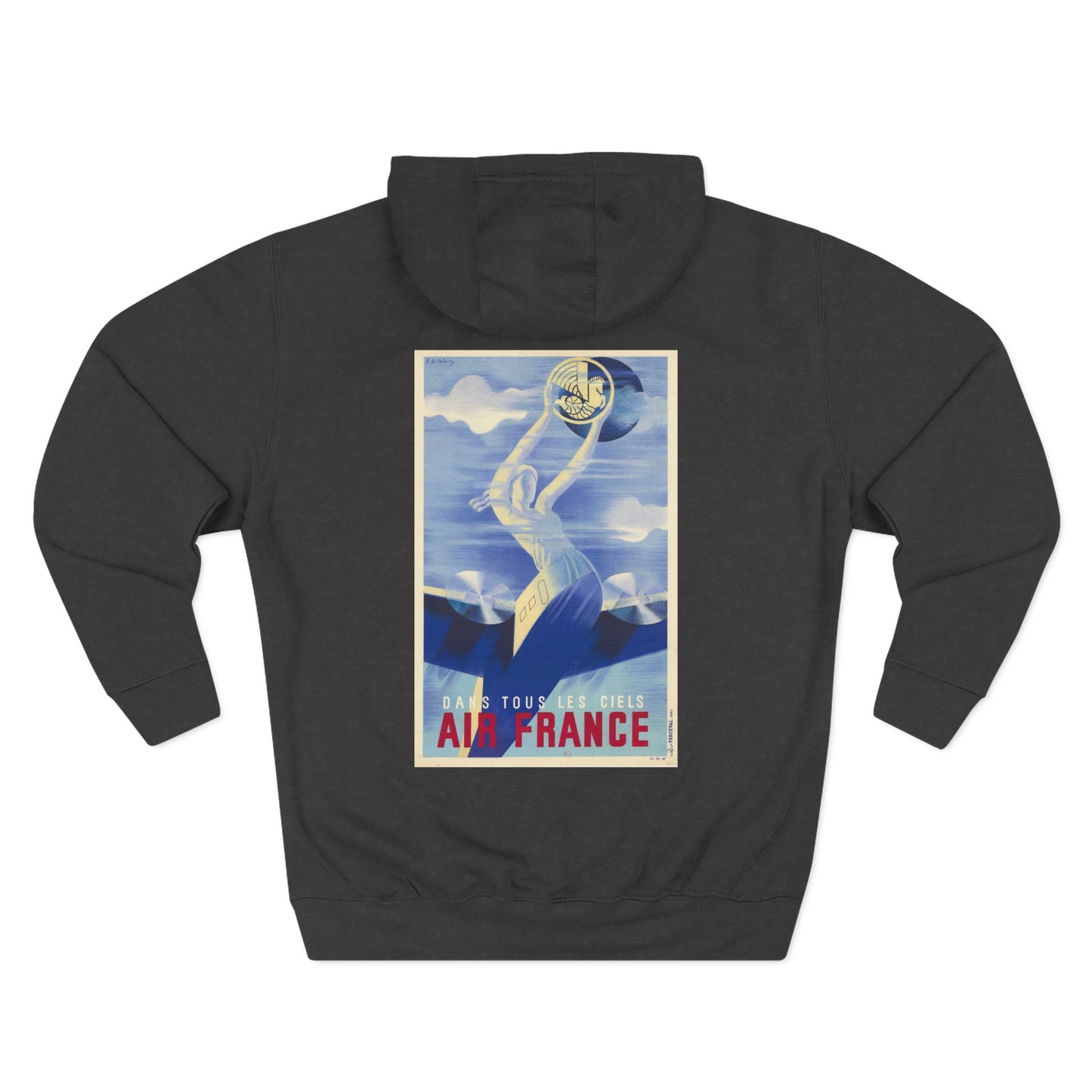 Dans Tous Les Ciels - Air France - Roger de Valerio (Ca. 1935) - Hooded Sweatshirt