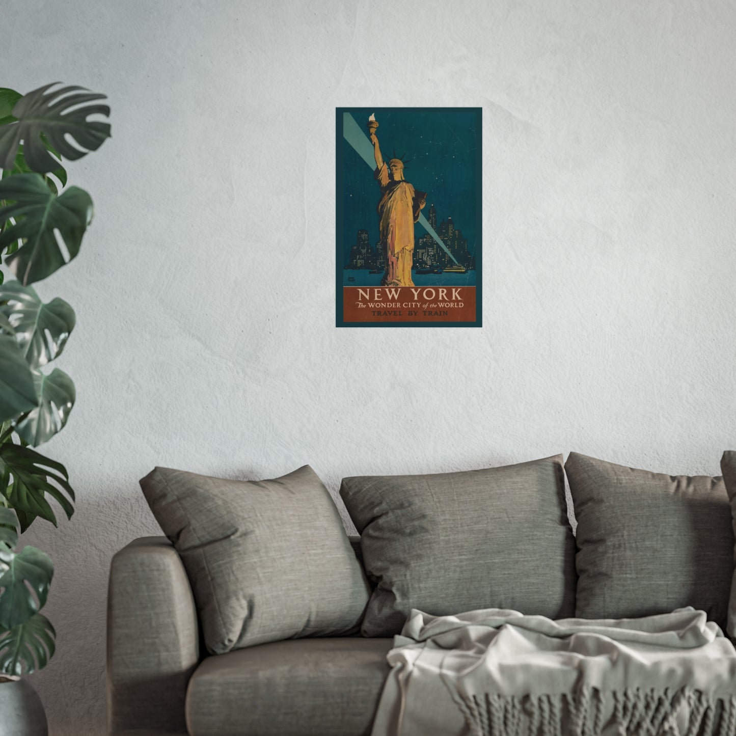 New York – The Wonder City of the World - Travel by Train - Adolph Triedler (c.1927)