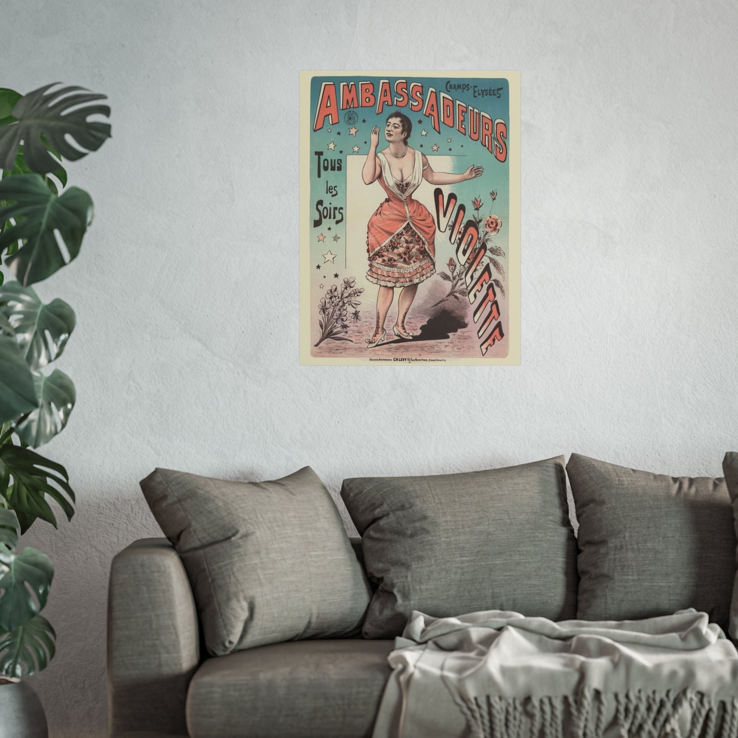 Champs-Élysées Poster - CH. Lévy - Ambassadeurs, Violette (c.1890s)