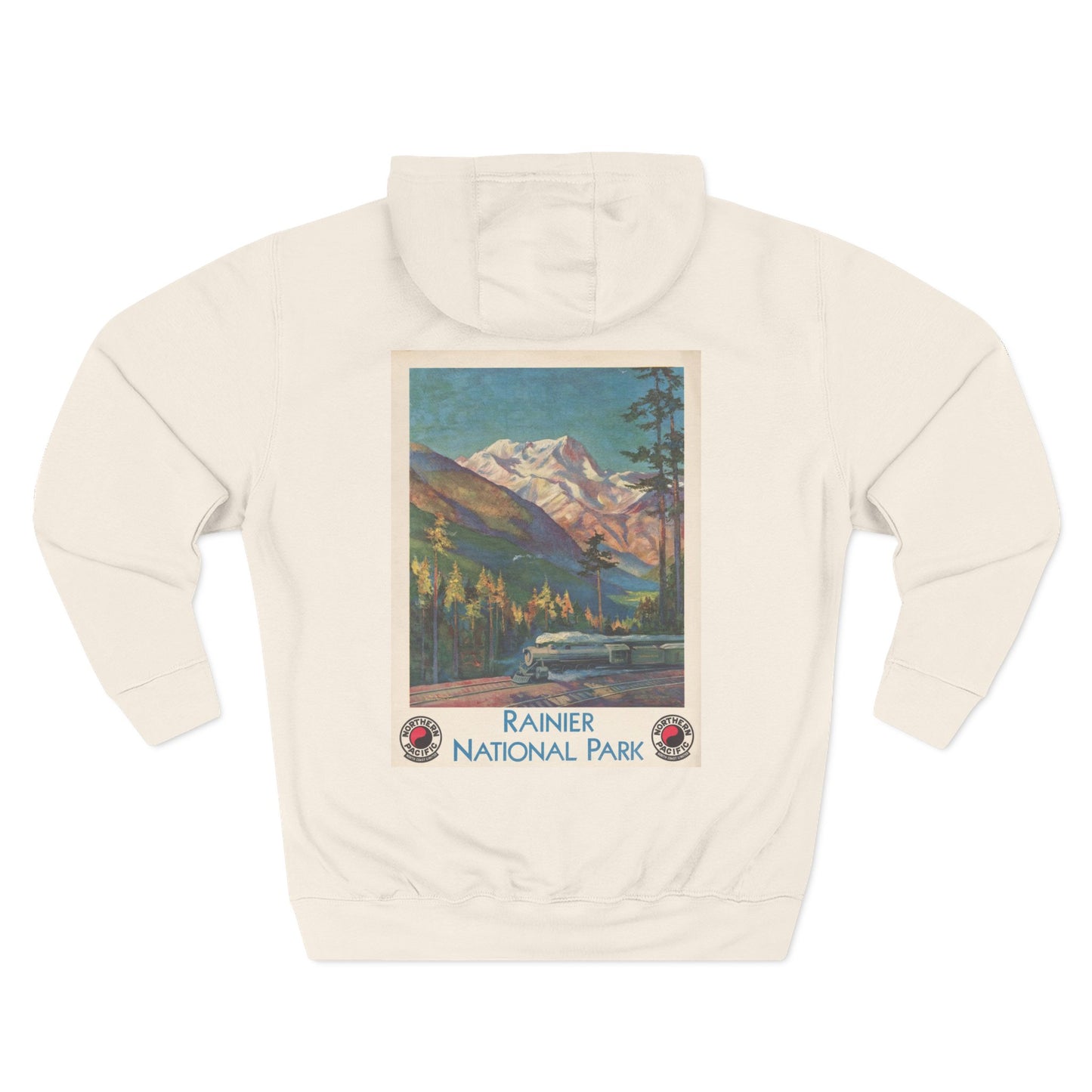 Rainier National Park - Northern Pacific Railway (c.1920s) - Hooded Sweatshirt