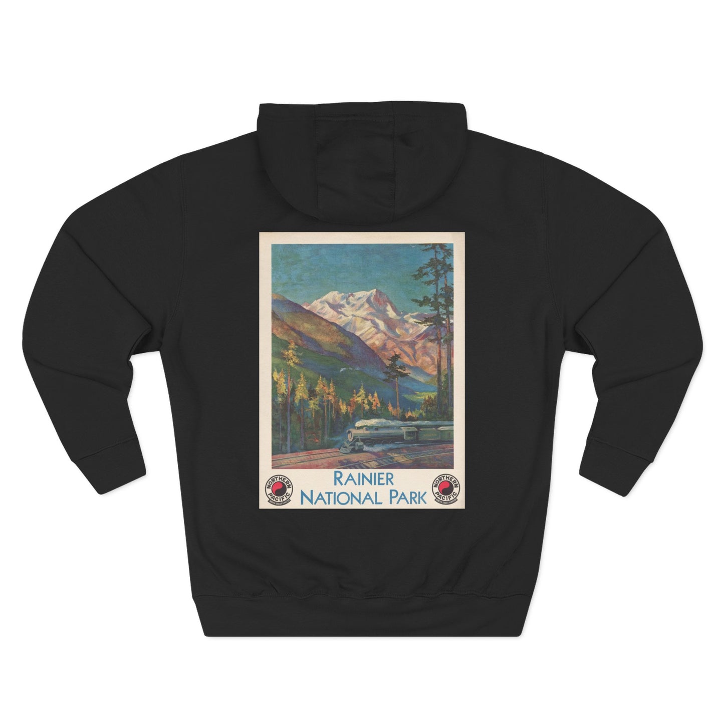 Rainier National Park - Northern Pacific Railway (c.1920s) - Hooded Sweatshirt
