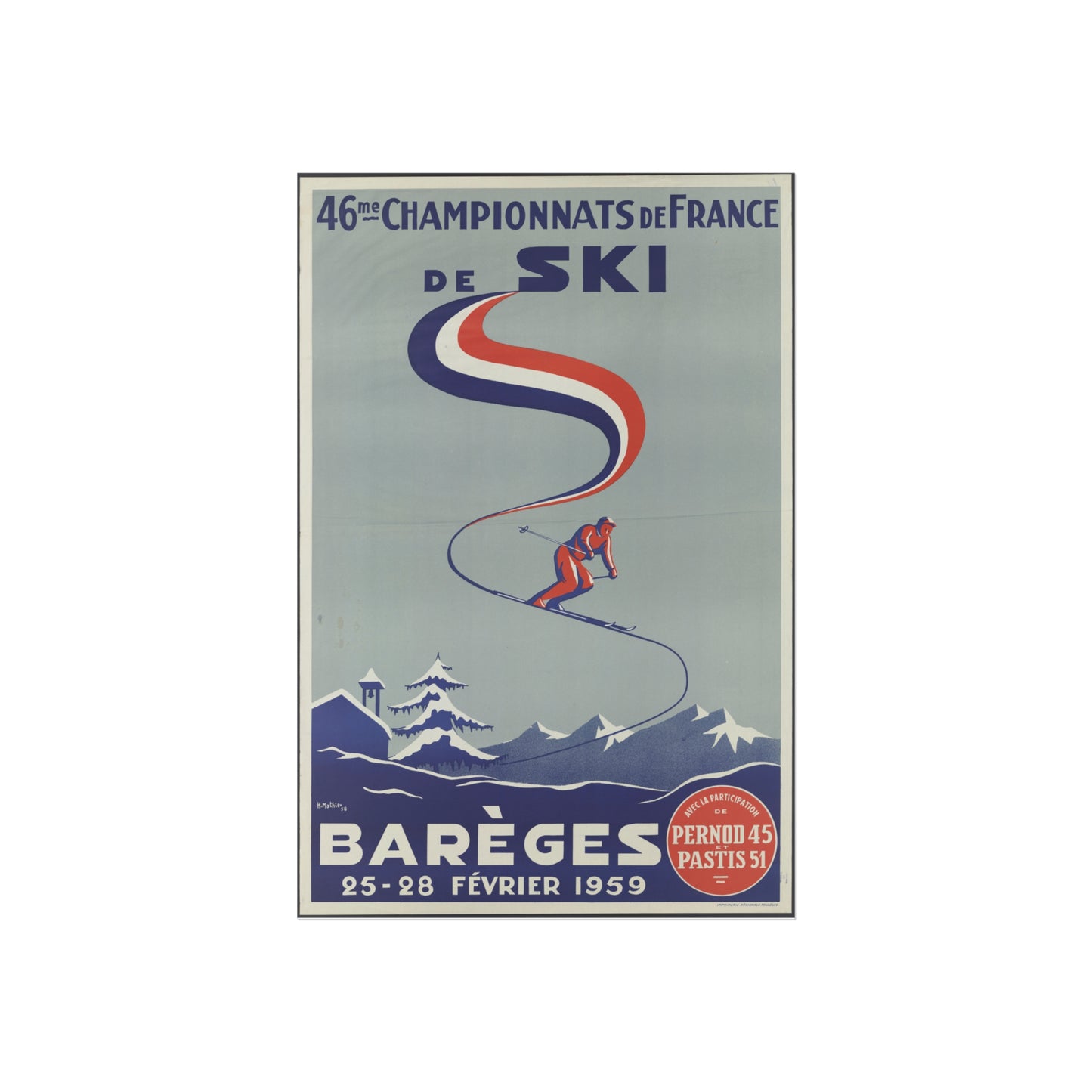 46e Championnats de France de Ski - Barèges - (c.1959)