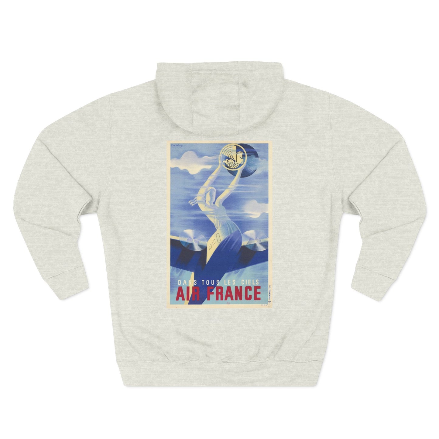 Dans Tous Les Ciels - Air France - Roger de Valerio (Ca. 1935) - Hooded Sweatshirt