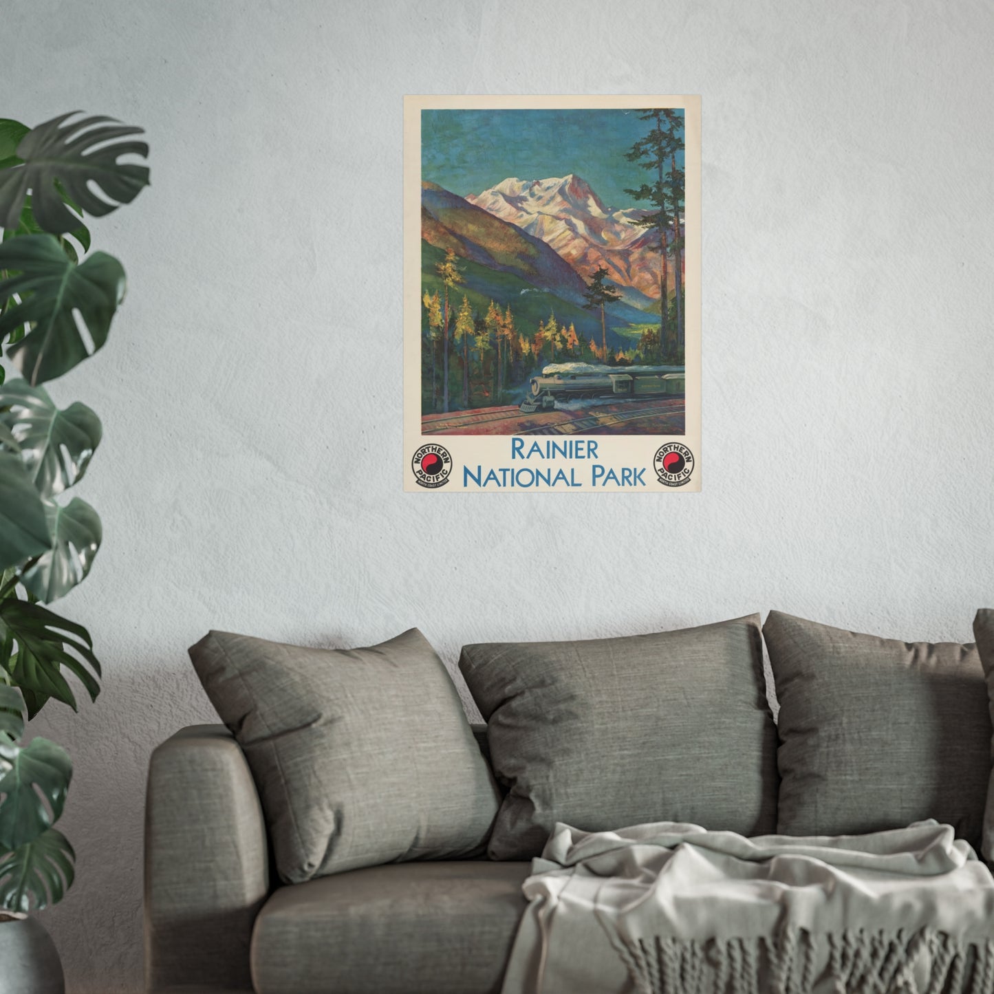 Rainier National Park - Produced for Northern Pacific Railway (c.1920s)