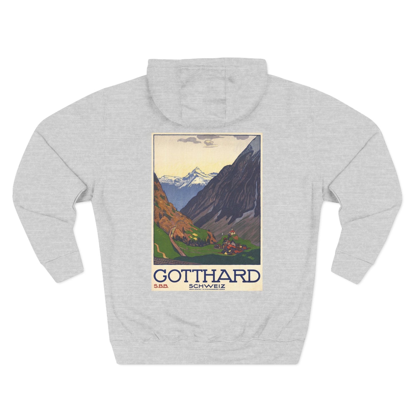 Gotthard / Schweiz - Emil Cardinaux (Ca. 1914) - Hooded Sweatshirt