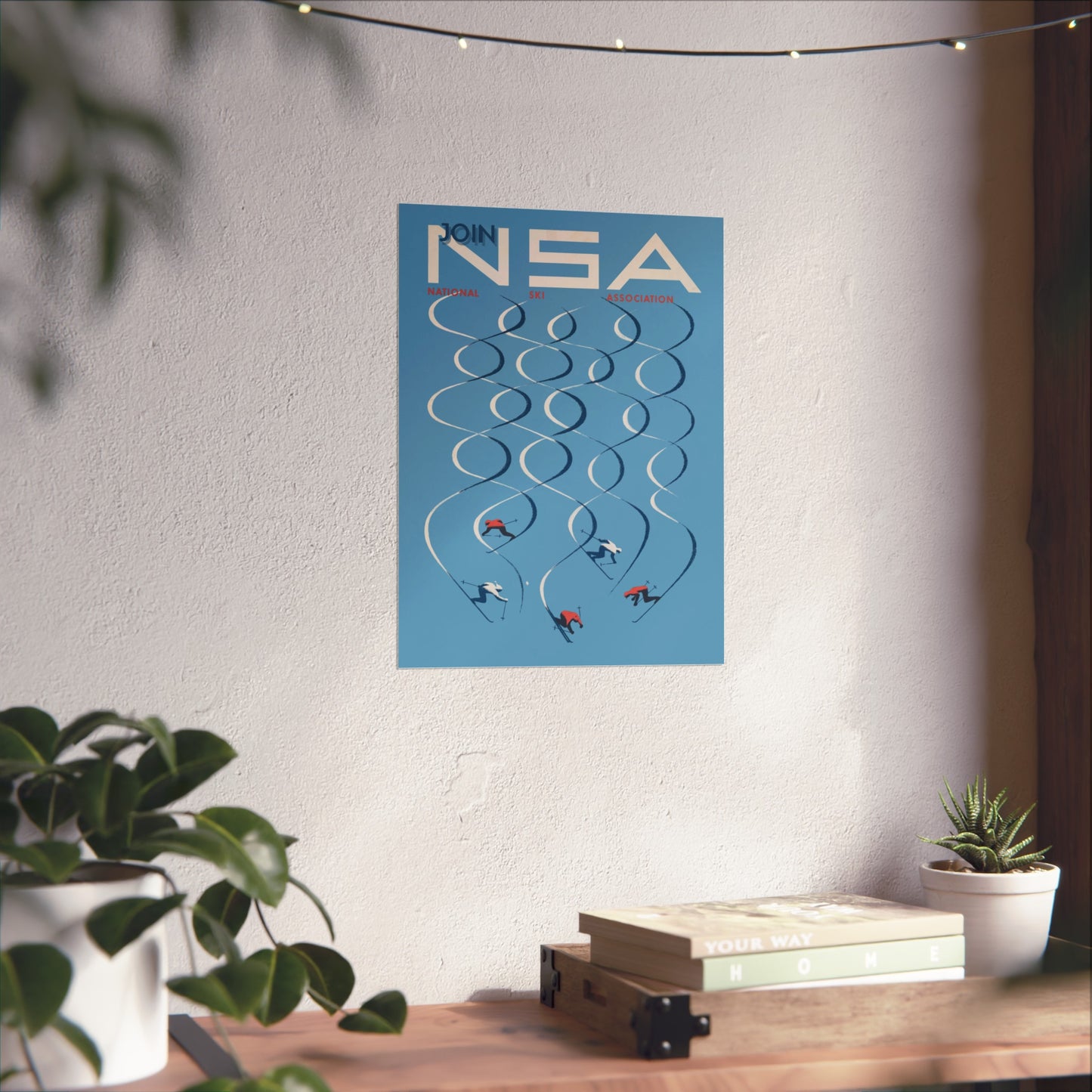 Join NSA - National Ski Association – Herbert Bayer - (c.1957)