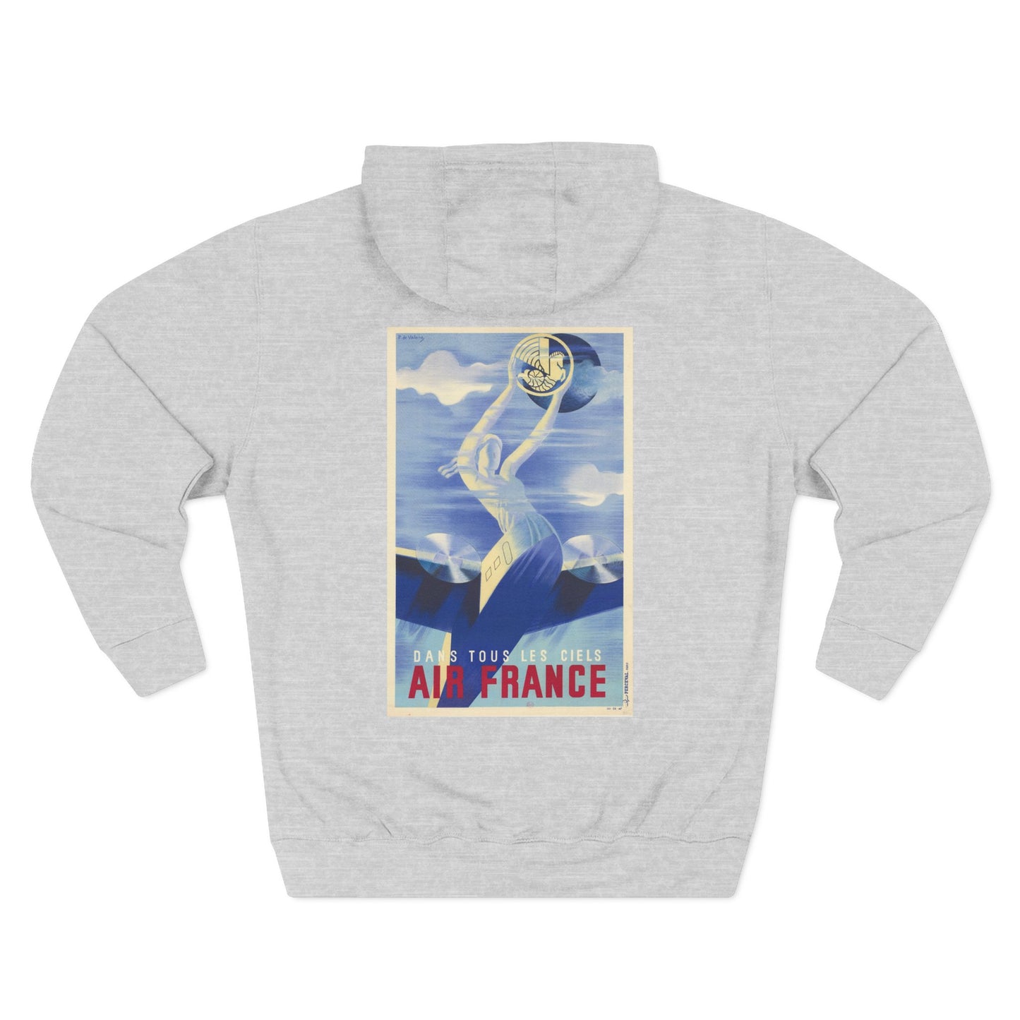 Dans Tous Les Ciels - Air France - Roger de Valerio (Ca. 1935) - Hooded Sweatshirt