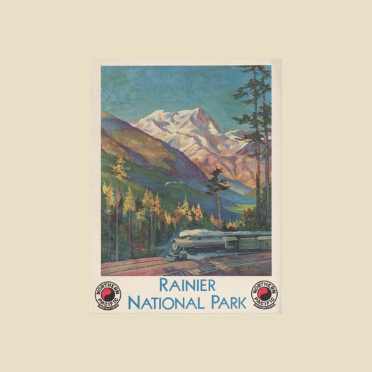 Rainier National Park - Produced for Northern Pacific Railway (c.1920s)