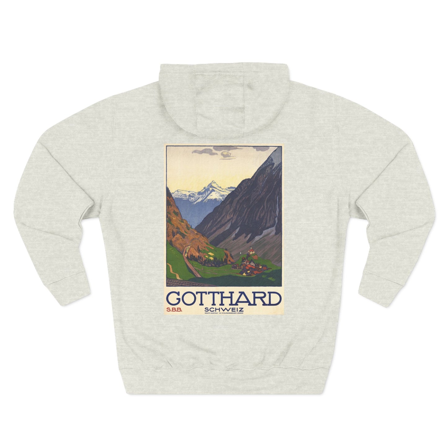 Gotthard / Schweiz - Emil Cardinaux (Ca. 1914) - Hooded Sweatshirt