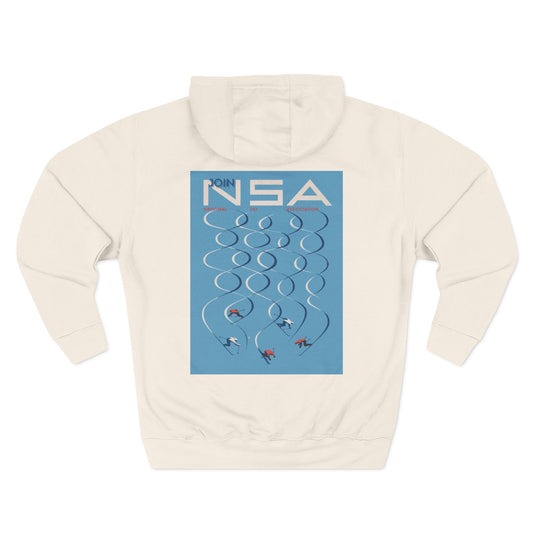 Join NSA - National Ski Association – Herbert Bayer - (c.1957). - Hooded Sweatshirt