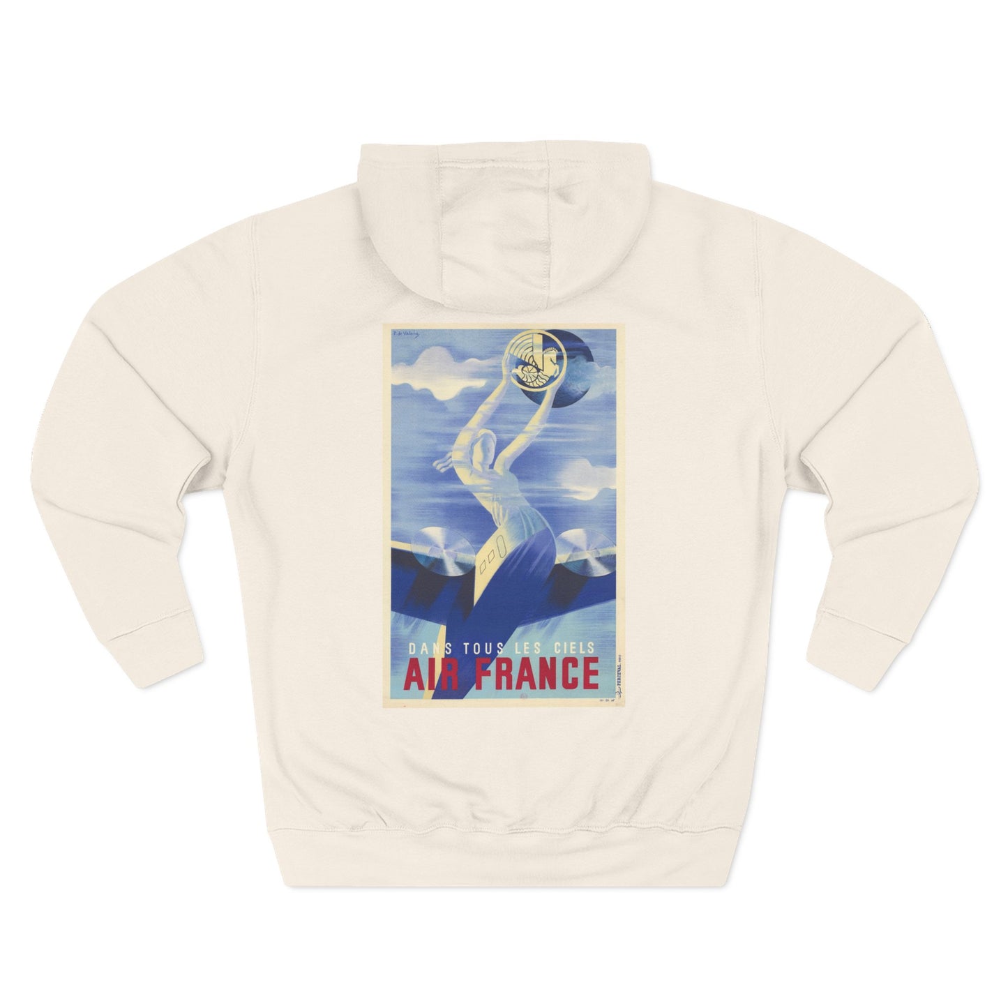 Dans Tous Les Ciels - Air France - Roger de Valerio (Ca. 1935) - Hooded Sweatshirt