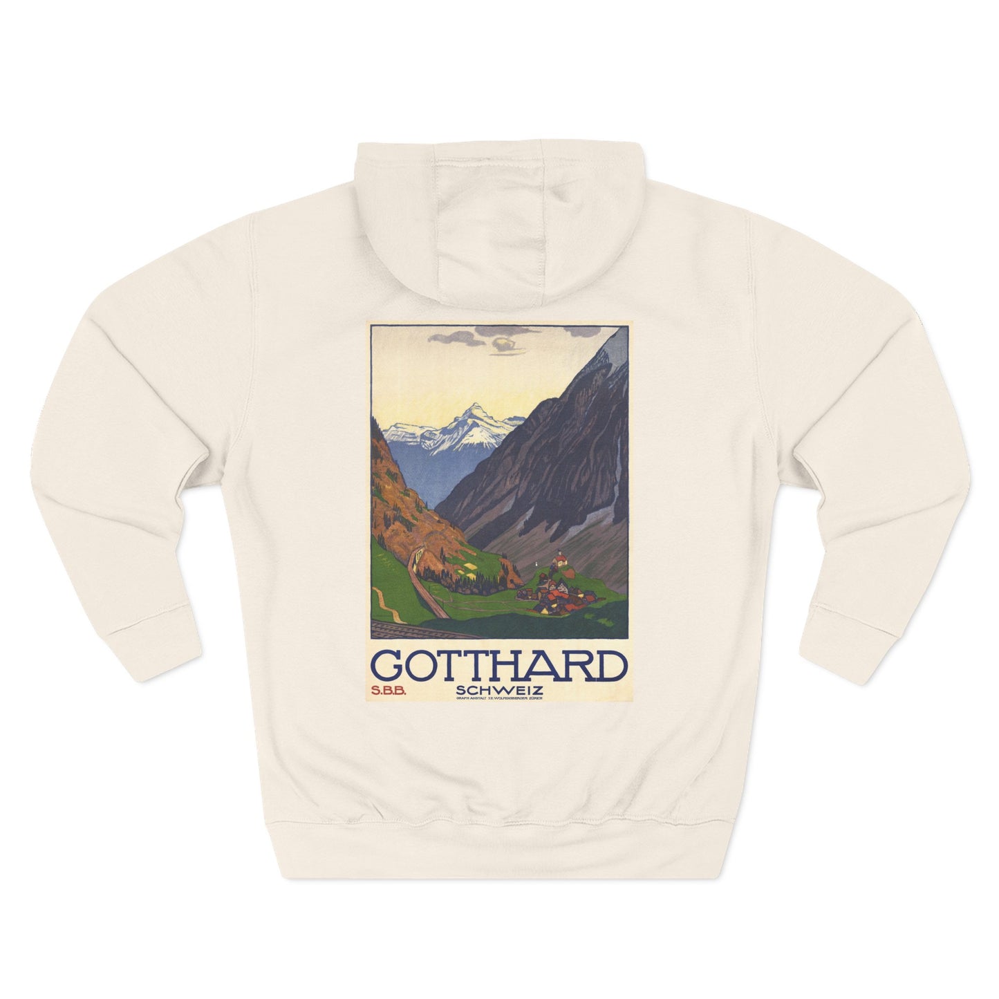 Gotthard / Schweiz - Emil Cardinaux (Ca. 1914) - Hooded Sweatshirt