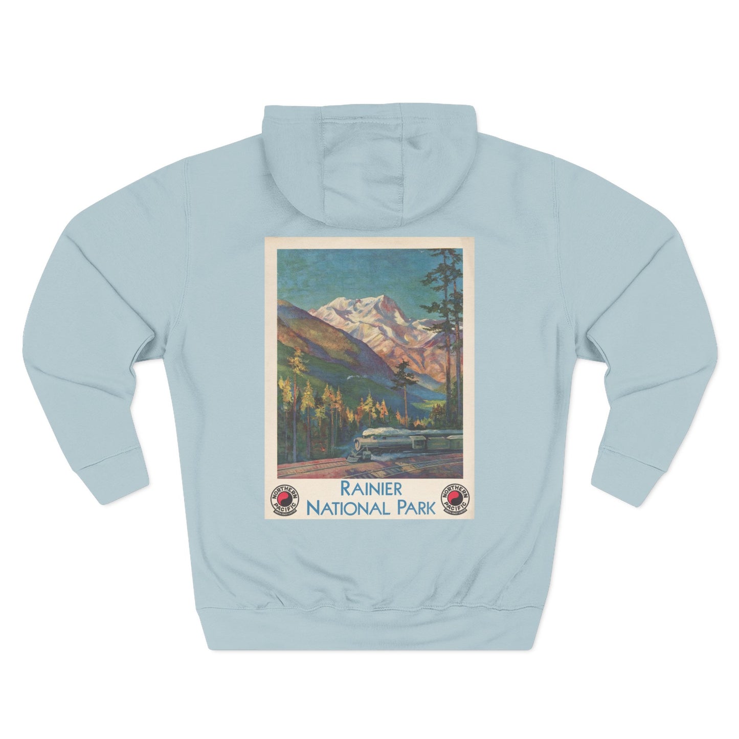 Rainier National Park - Northern Pacific Railway (c.1920s) - Hooded Sweatshirt