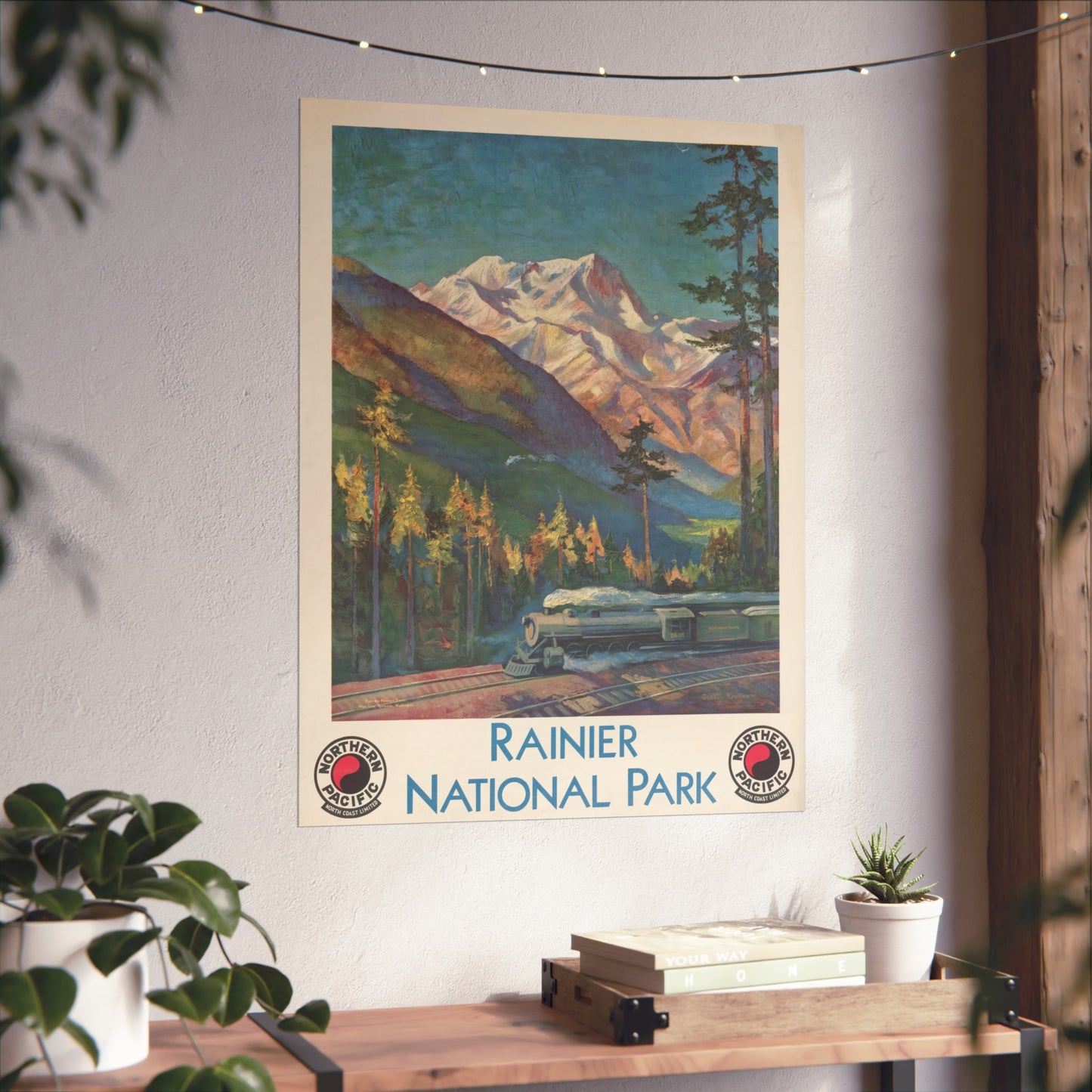 Rainier National Park - Produced for Northern Pacific Railway (c.1920s)