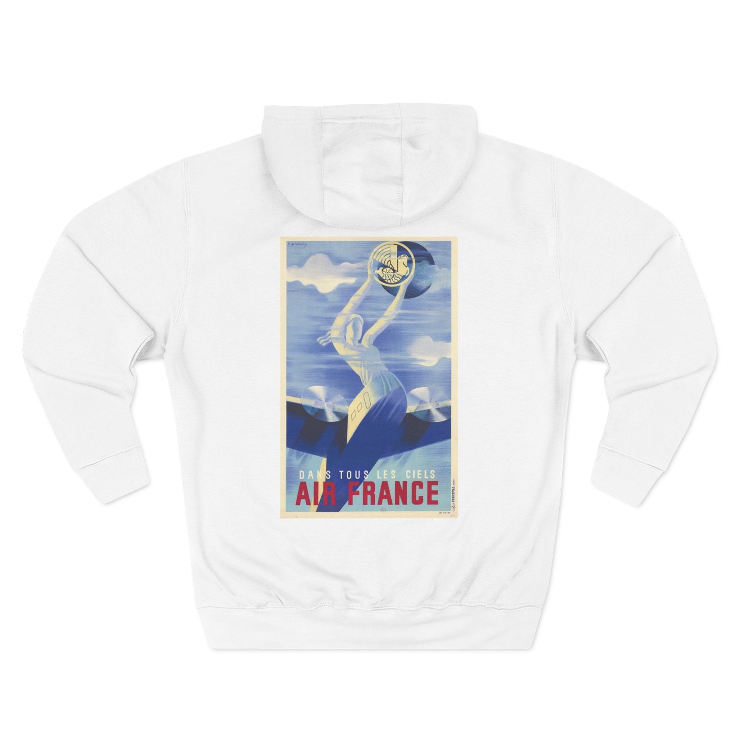 Dans Tous Les Ciels - Air France - Roger de Valerio (Ca. 1935) - Hooded Sweatshirt