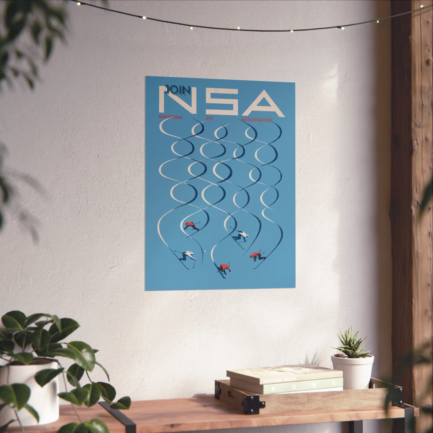 Join NSA - National Ski Association – Herbert Bayer - (c.1957)