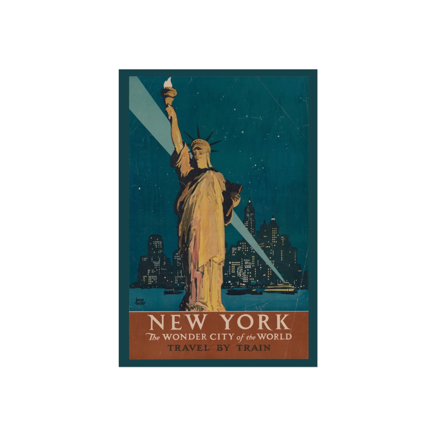 New York – The Wonder City of the World - Travel by Train - Adolph Triedler (c.1927)
