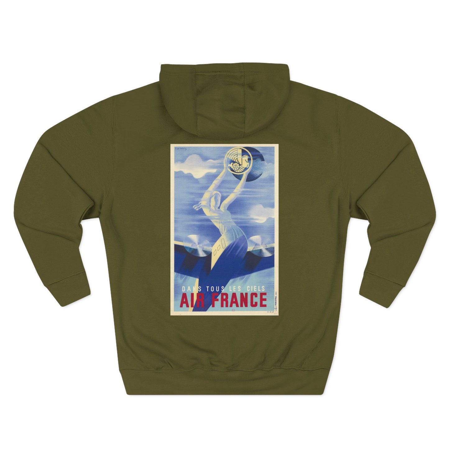 Dans Tous Les Ciels - Air France - Roger de Valerio (Ca. 1935) - Hooded Sweatshirt