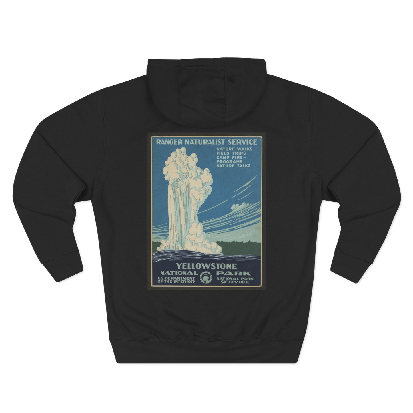 Yellowstone National Park - Ranger Naturalist Service - (Ca. 1938) - Hooded Sweatshirt